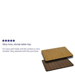 Glenbrook Rectangular Table Top 30'' x 60'' with Natural or Walnut Reversible Laminate Top by Flash Furniture - SchoolOutlet