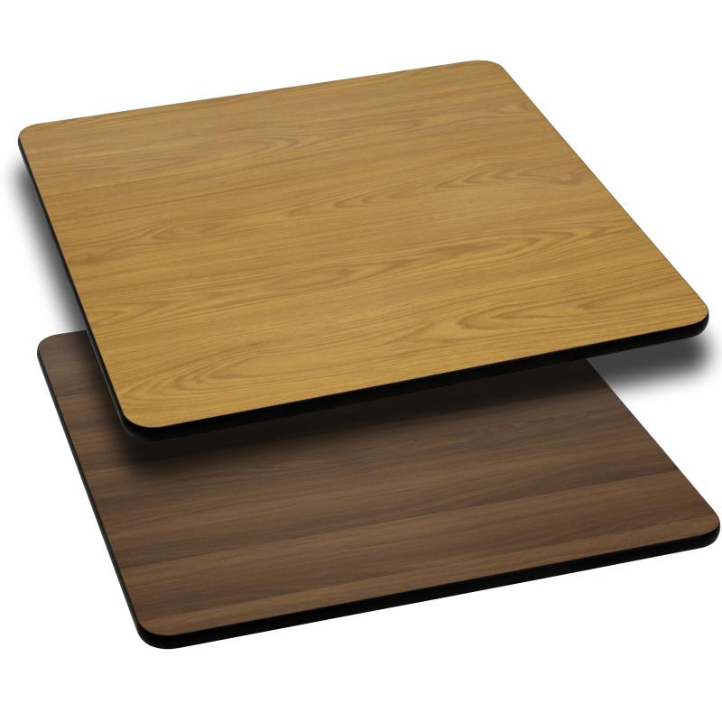 Glenbrook Square Table Top 42'' with Natural or Walnut Reversible Laminate Top by Flash Furniture - SchoolOutlet