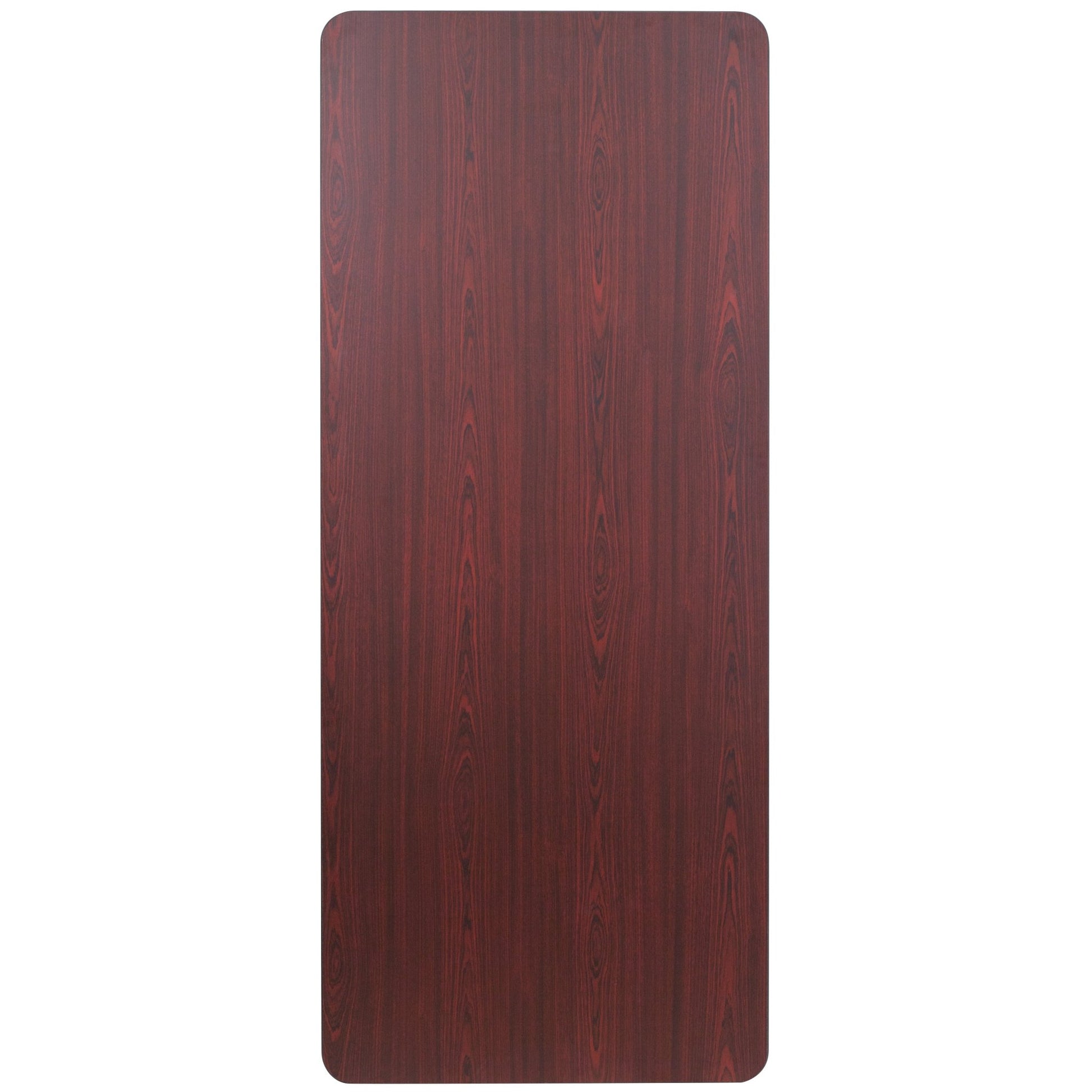 Floyd 6 - Foot Rectangular Banquet Folding Table with High Pressure Laminate Top in Mahogany (30"W x 72"D x 30"H) by Flash Furniture - SchoolOutlet