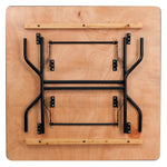 Gerry 4 - Foot Square Wood Folding Banquet Table by Flash Furniture - SchoolOutlet