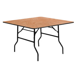 Gerry 4-Foot Square Wood Folding Banquet Table by Flash Furniture