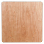 Gerry 4 - Foot Square Wood Folding Banquet Table by Flash Furniture - SchoolOutlet