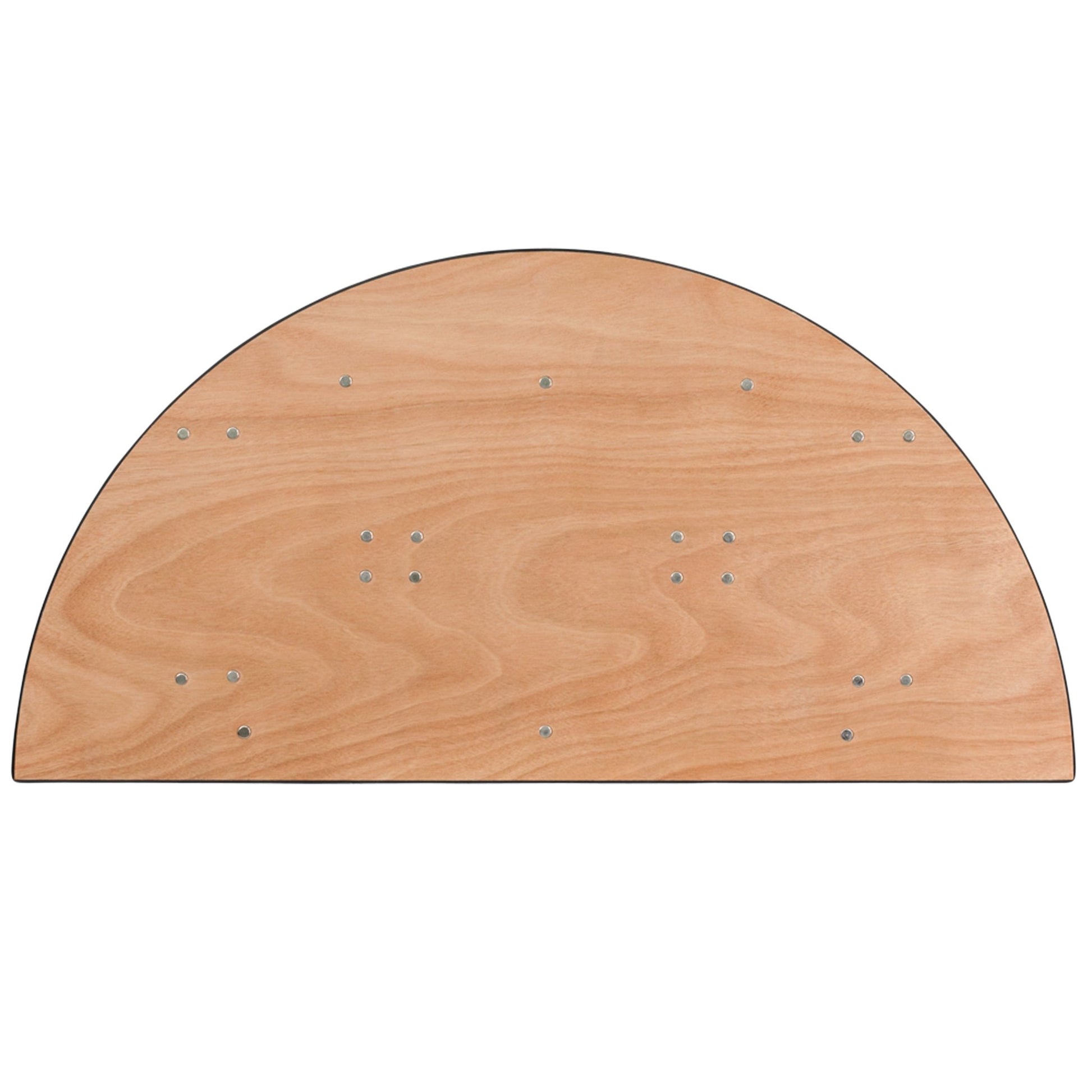Furman 4 - Foot Half - Round Wood Folding Banquet Table by Flash Furniture - SchoolOutlet