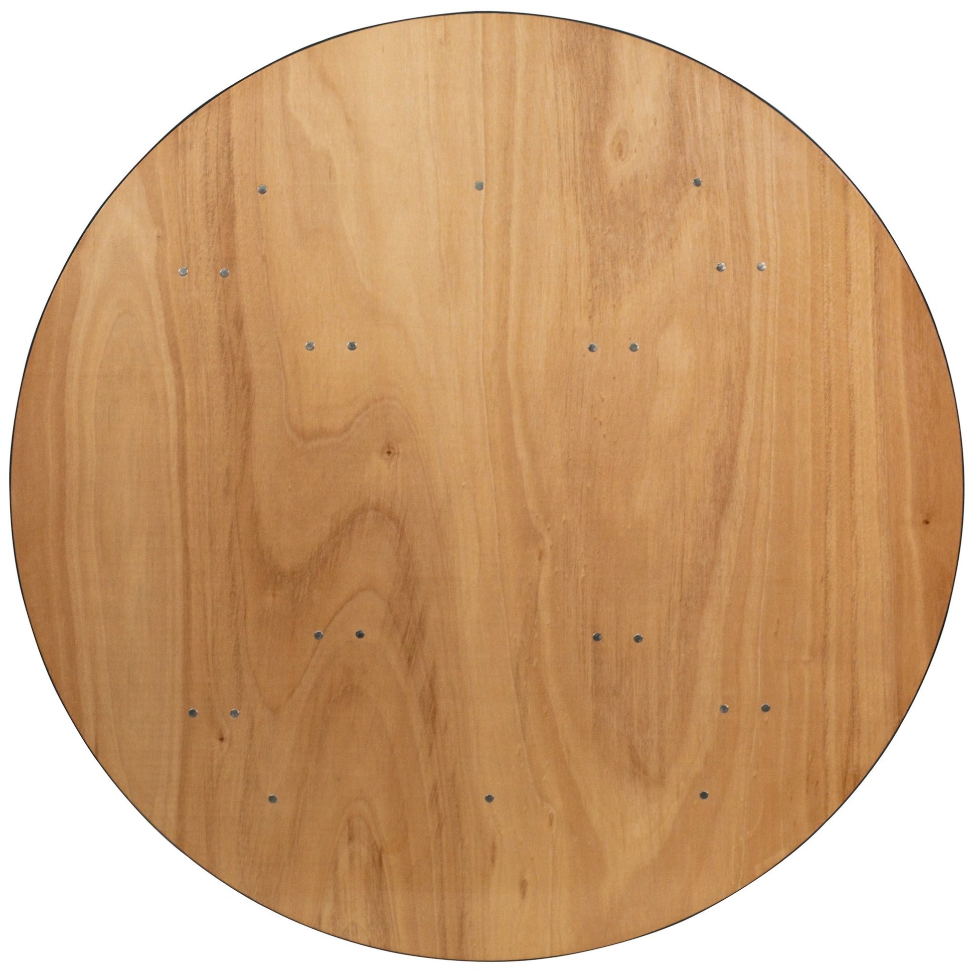 Furman 5 - Foot Round Wood Folding Banquet Table with Clear Coated Finished Top by Flash Furniture - SchoolOutlet