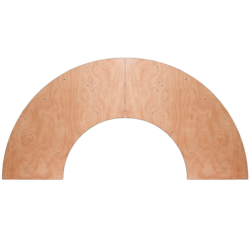 Ginny 7.25 ft. x 2.5 ft. Serpentine Wood Folding Banquet Table by Flash Furniture - SchoolOutlet