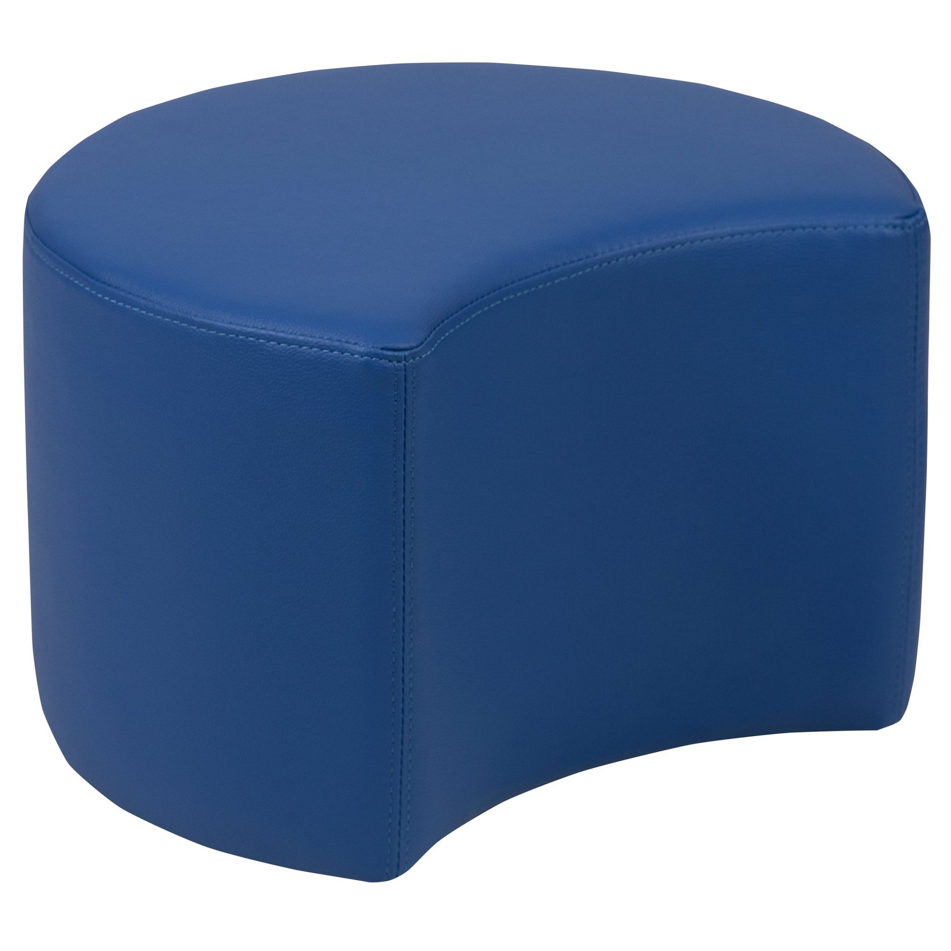 Flash Furniture Nicholas Soft Seating Flexible Moon Modular Ottoman for Classrooms and Daycares - 12" Seat Height - SchoolOutlet