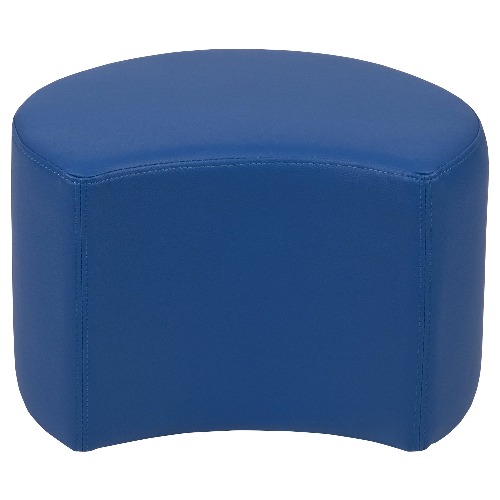 Flash Furniture Nicholas Soft Seating Flexible Moon Modular Ottoman for Classrooms and Daycares - 12" Seat Height - SchoolOutlet