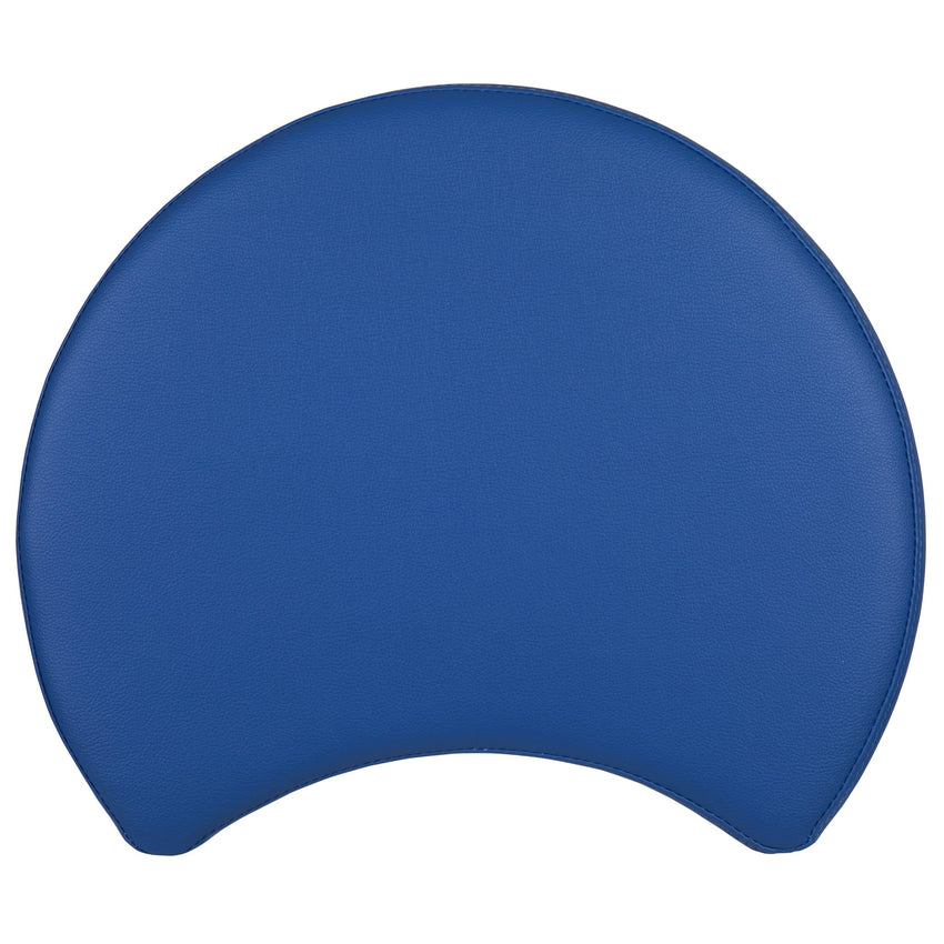 Flash Furniture Nicholas Soft Seating Flexible Moon Modular Ottoman for Classrooms and Daycares - 12" Seat Height - SchoolOutlet