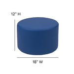 Flash Furniture Nicholas Soft Seating Flexible Round Modular Ottoman for Classrooms and Daycares - 12