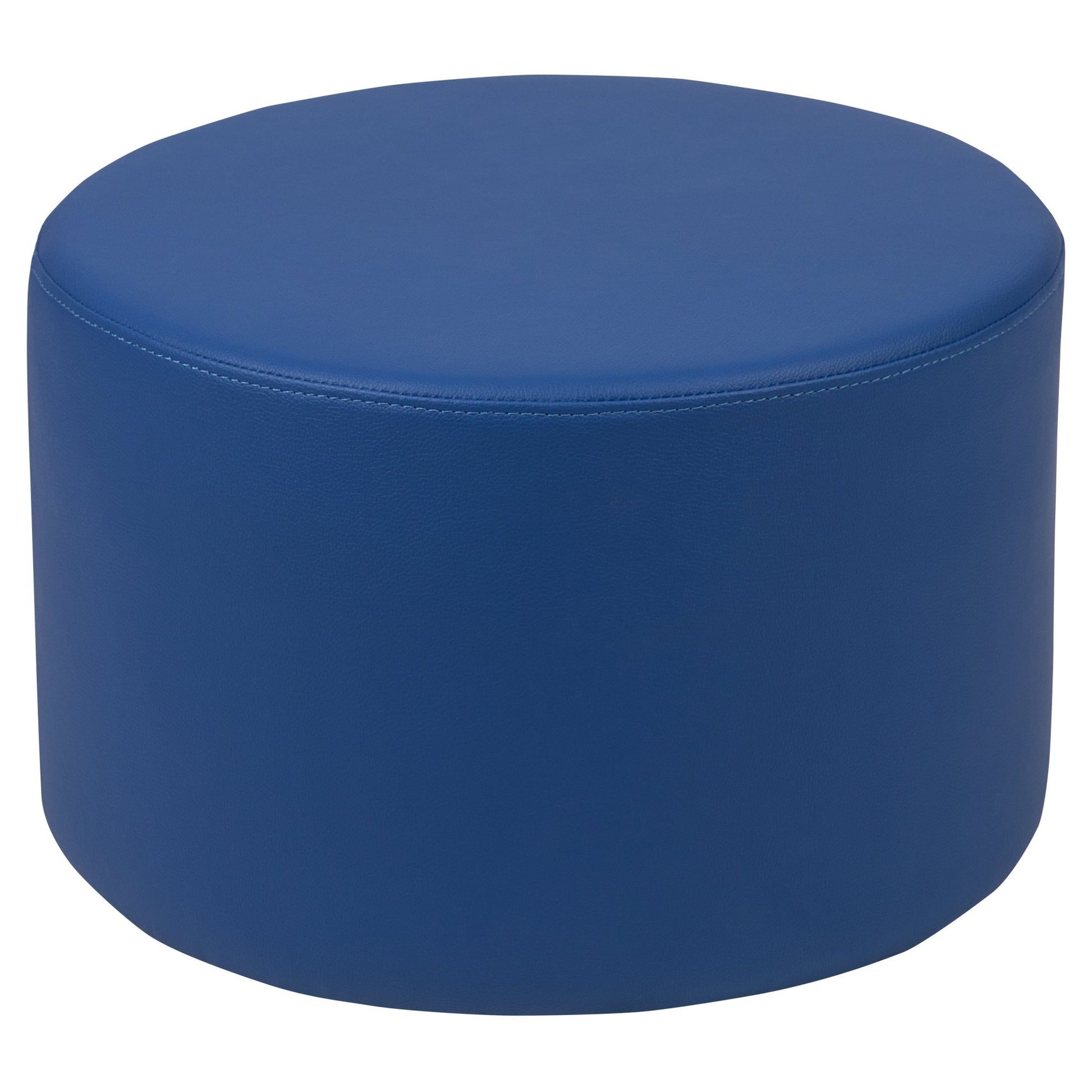 Flash Furniture Nicholas Soft Seating Flexible Round Modular Ottoman for Classrooms and Daycares - 12" Seat Height - SchoolOutlet