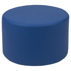 Flash Furniture Nicholas Soft Seating Flexible Round Modular Ottoman for Classrooms and Daycares - 12" Seat Height