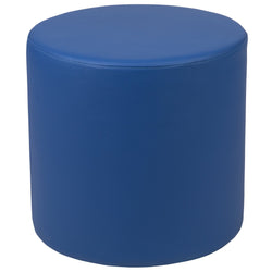 Flash Furniture Nicholas Soft Seating Flexible Round Modular Ottoman for Classrooms and Common Spaces - 18" Seat Height