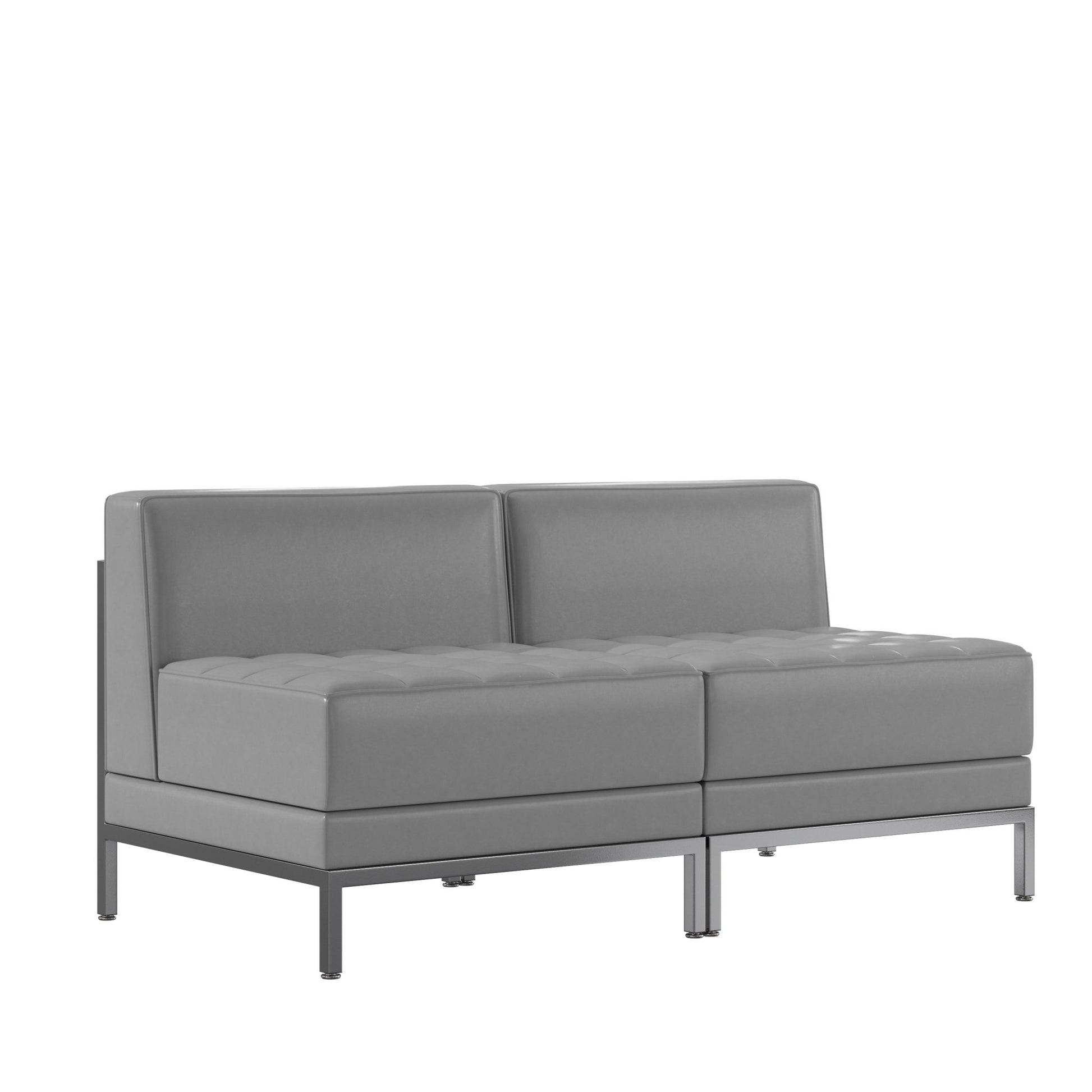 HERCULES Imagination Series 2 Piece Waiting Room LeatherSoft Lounge Set - Reception Bench by Flash Furniture - SchoolOutlet