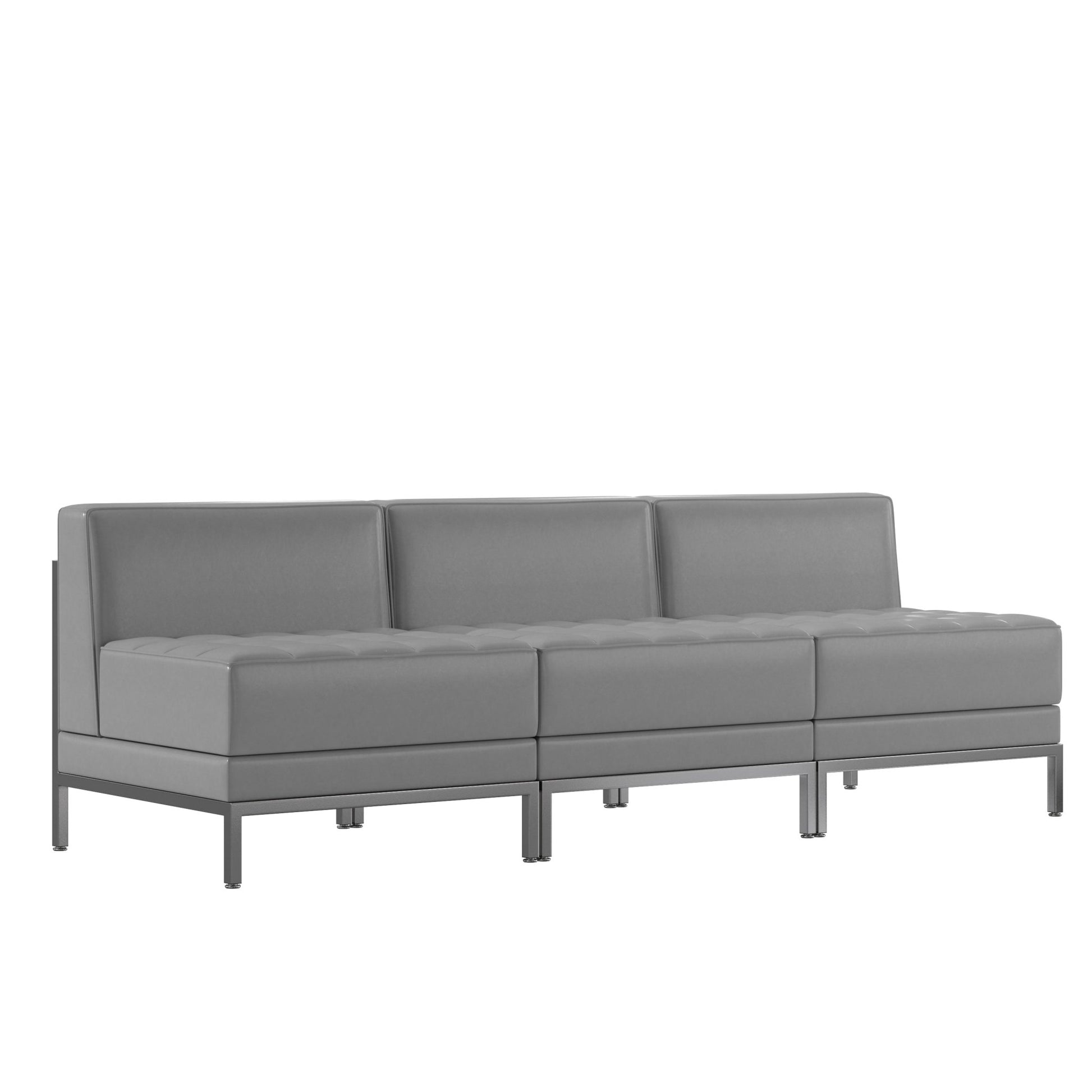 HERCULES Imagination Series 3 Piece Waiting Room LeatherSoft Lounge Set - Reception Bench by Flash Furniture - SchoolOutlet