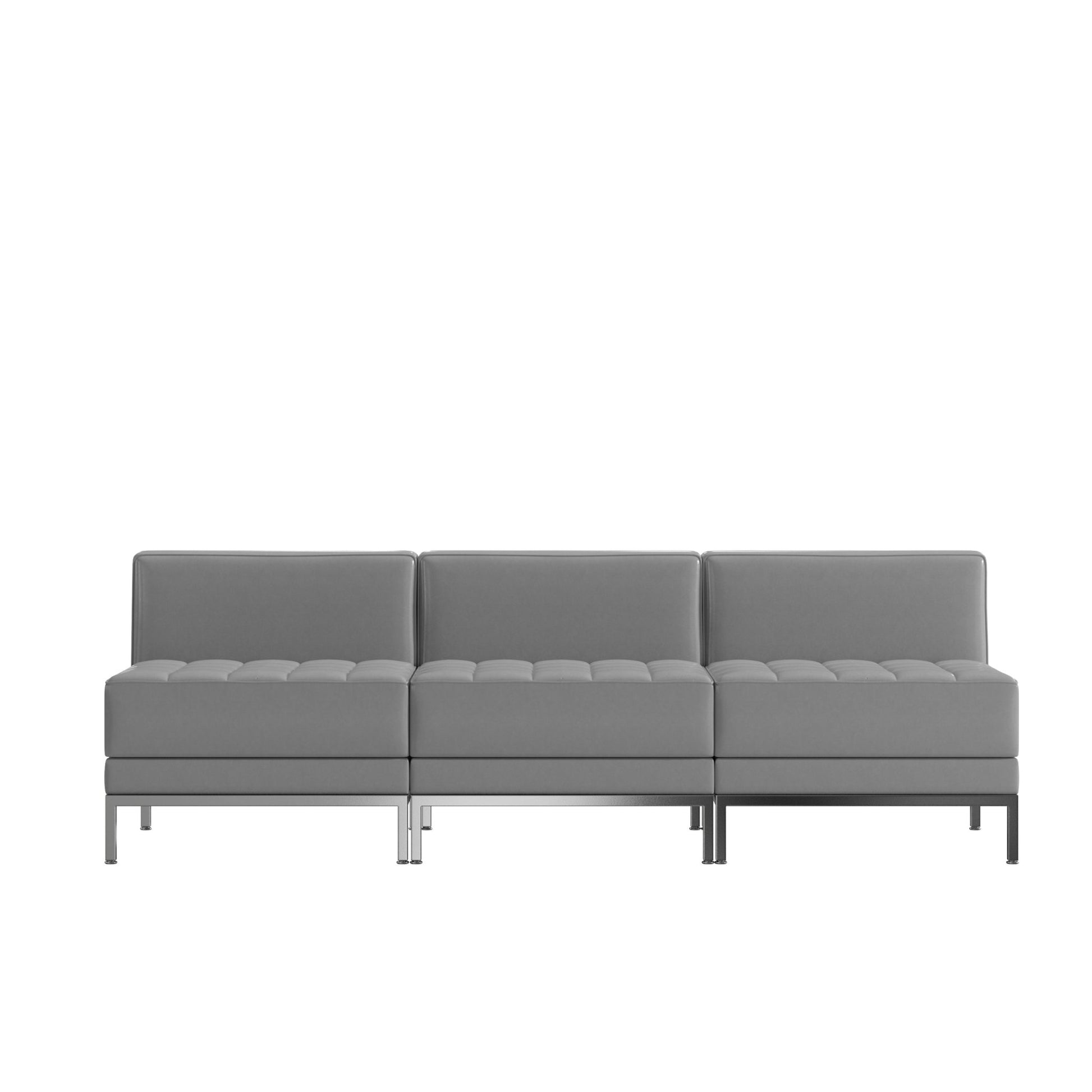 HERCULES Imagination Series 3 Piece Waiting Room LeatherSoft Lounge Set - Reception Bench by Flash Furniture - SchoolOutlet