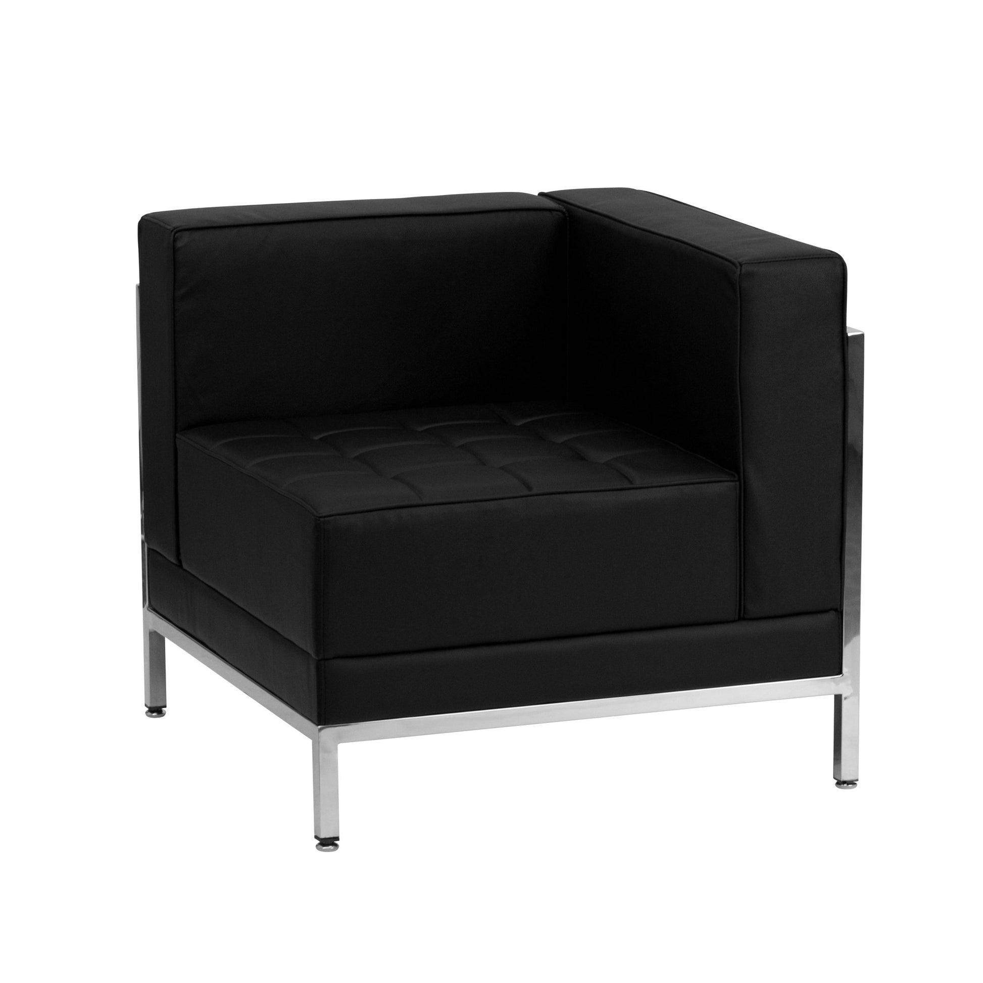 HERCULES Imagination Series Contemporary Right Corner Chair in LeatherSoft with Encasing Frame by Flash Furniture - SchoolOutlet