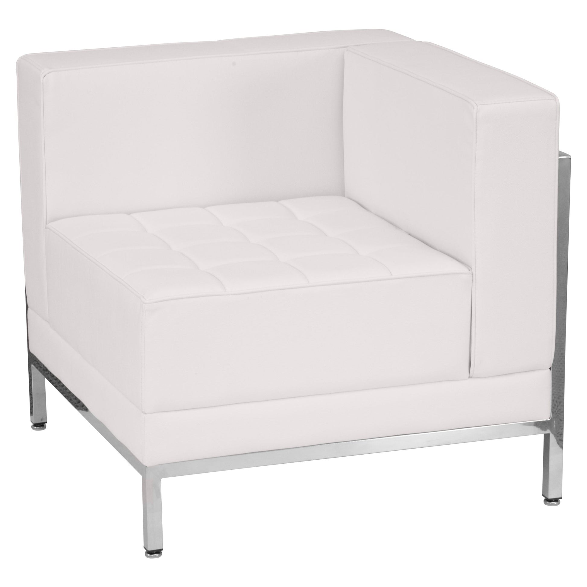HERCULES Imagination Series Contemporary Right Corner Chair in LeatherSoft with Encasing Frame by Flash Furniture - SchoolOutlet