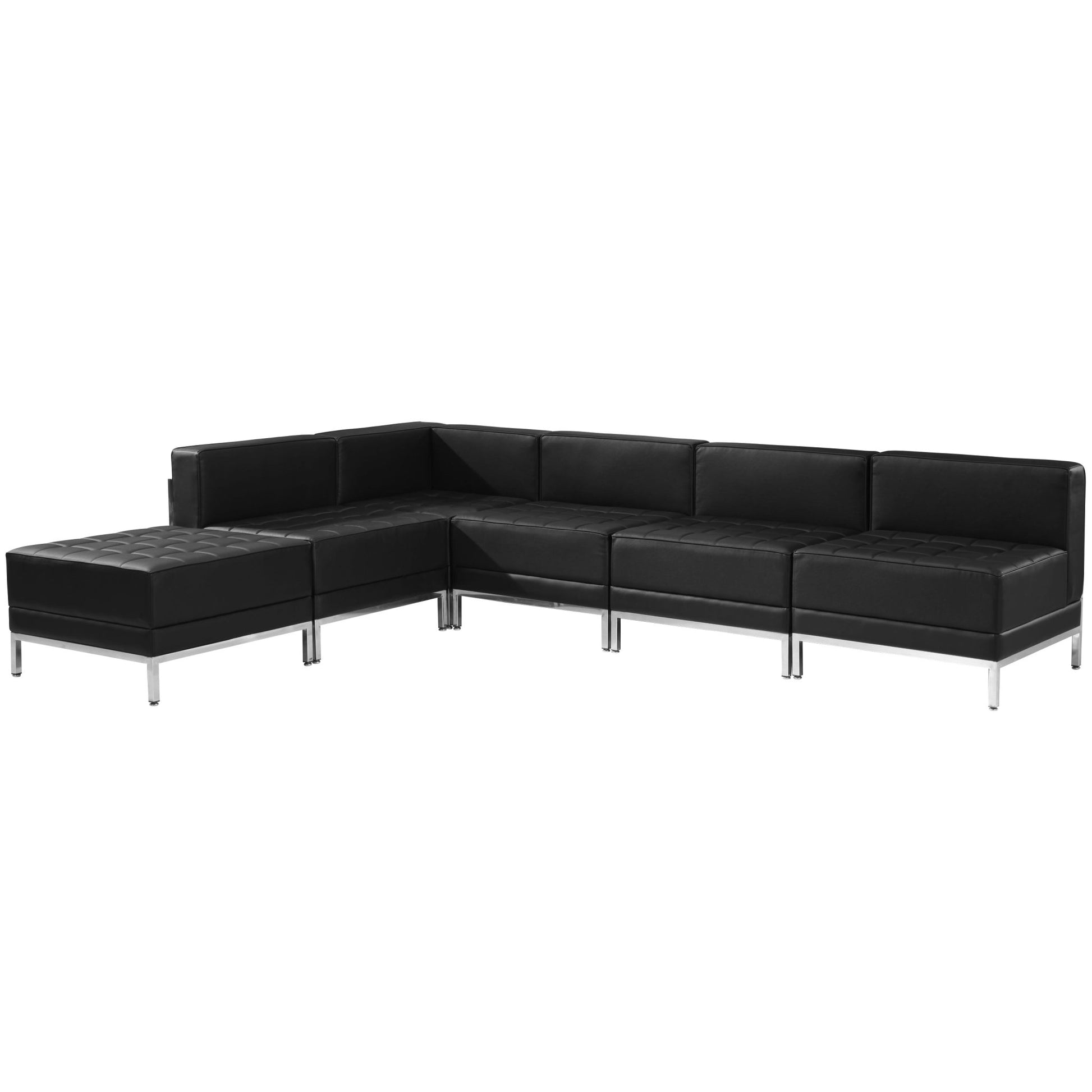 HERCULES Imagination Series LeatherSoft Sectional Configuration, 6 Pieces by Flash Furniture - SchoolOutlet