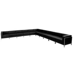HERCULES Imagination Series Black LeatherSoft Sectional Configuration, 11 Pieces by Flash Furniture