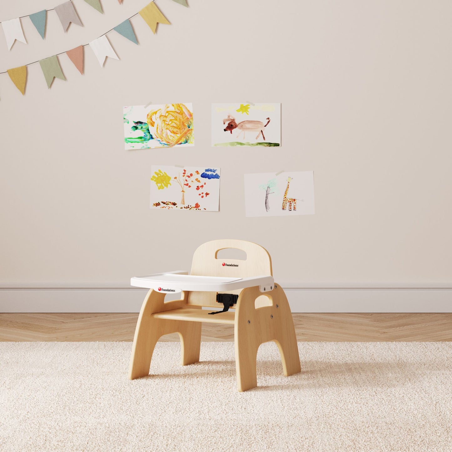 Foundations - Easy Serve Ultra-Efficient Feeding Chair 9" Seat Height (FOU-4709047)