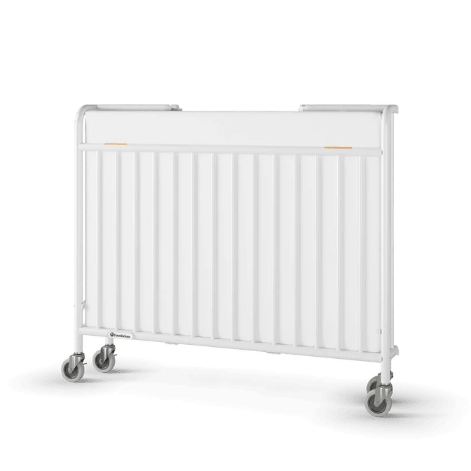 Foundations Stowaway Compact Metal Folding Crib (FOU-1231090) - SchoolOutlet