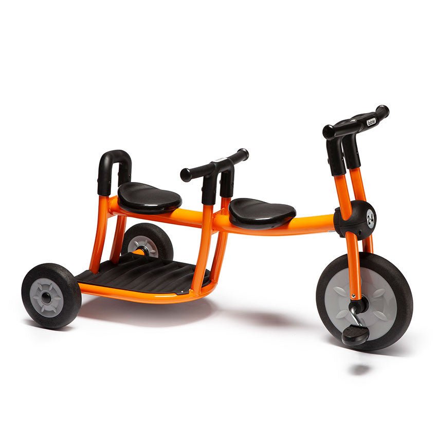 Foundations - Italtrike Pilot Orange Tricycle, 2 seats (FOU - 200 - 10) - SchoolOutlet
