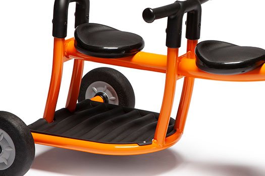 Foundations - Italtrike Pilot Orange Tricycle, 2 seats (FOU - 200 - 10) - SchoolOutlet