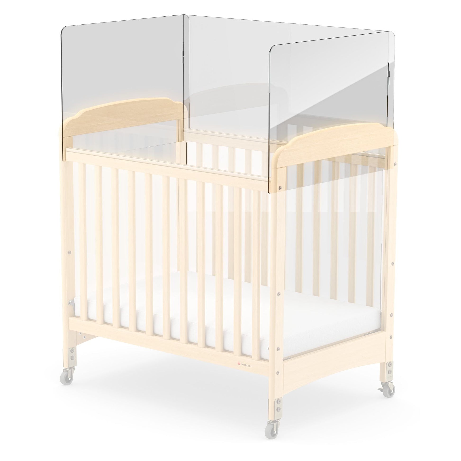 Foundations - CareShield 1 - Sided Plexiglass Barrier - Safety Craft and Serenity Cribs (FOU - 4081197) - SchoolOutlet