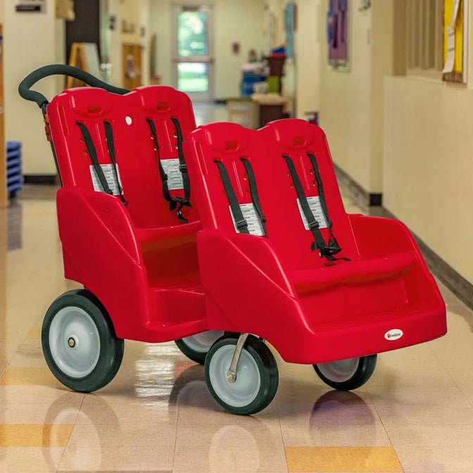 Foundations Gaggle Parade 4 Buggy with EasyLoad Steps, 57.55"L x 29.75"W x 41"H (FOU-41420XX) - SchoolOutlet