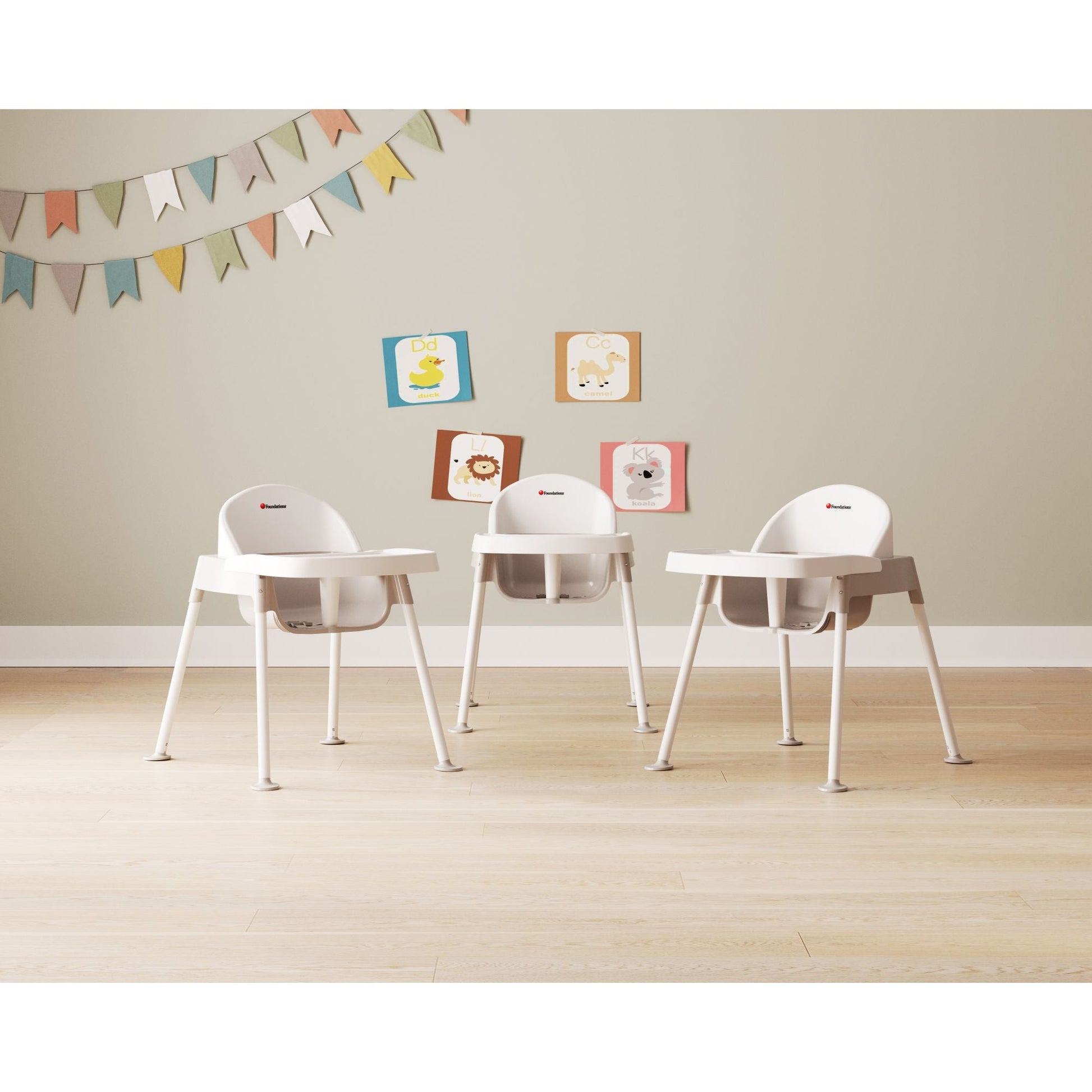 Foundations - Secure Sitter Tip & Slip Proof Feeding Chair, 13" Seat Height - Pack of 3 (FOU - 4633247) - SchoolOutlet