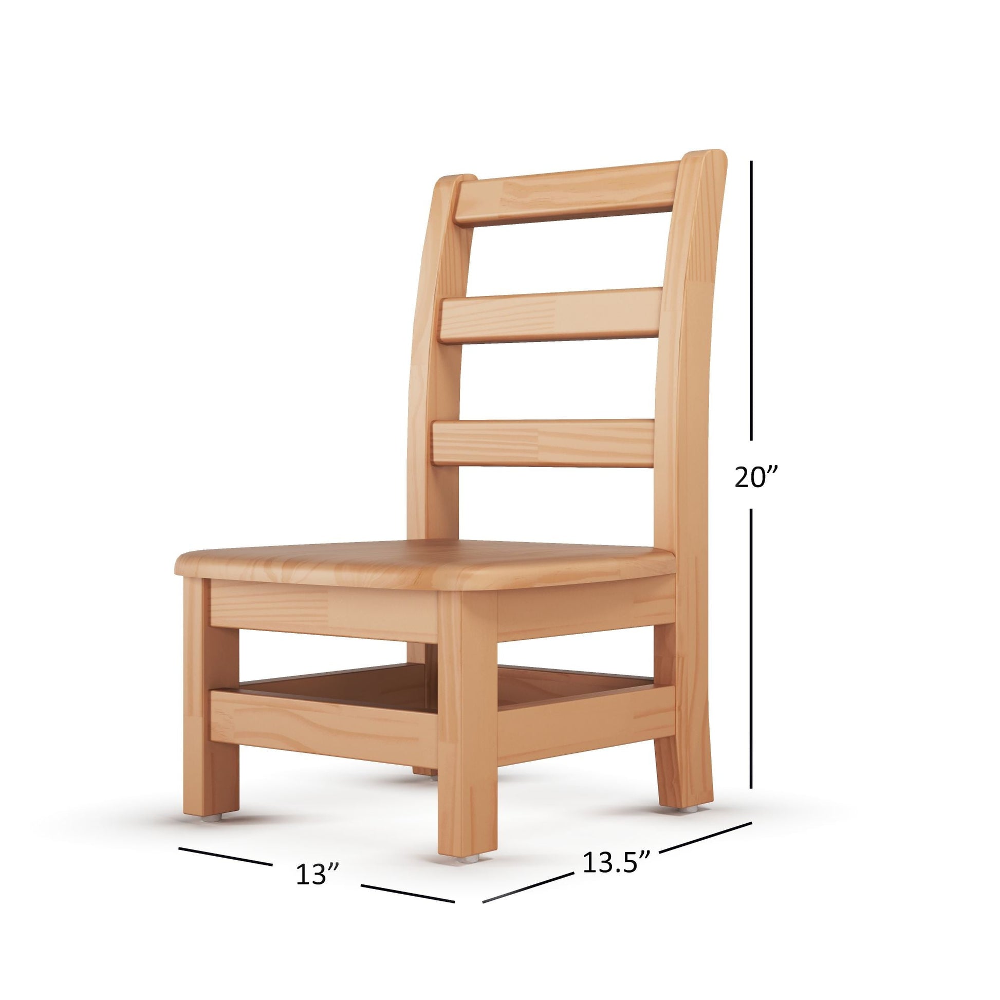 Foundations - Little Scholars Kids Wooden Chair - 8" Seat Height - Set of 2 (FOU - 5008047) - SchoolOutlet