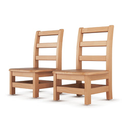 Foundations - Little Scholars Kids Wooden Chair - 8" Seat Height - Set of 2 (FOU-5008047)