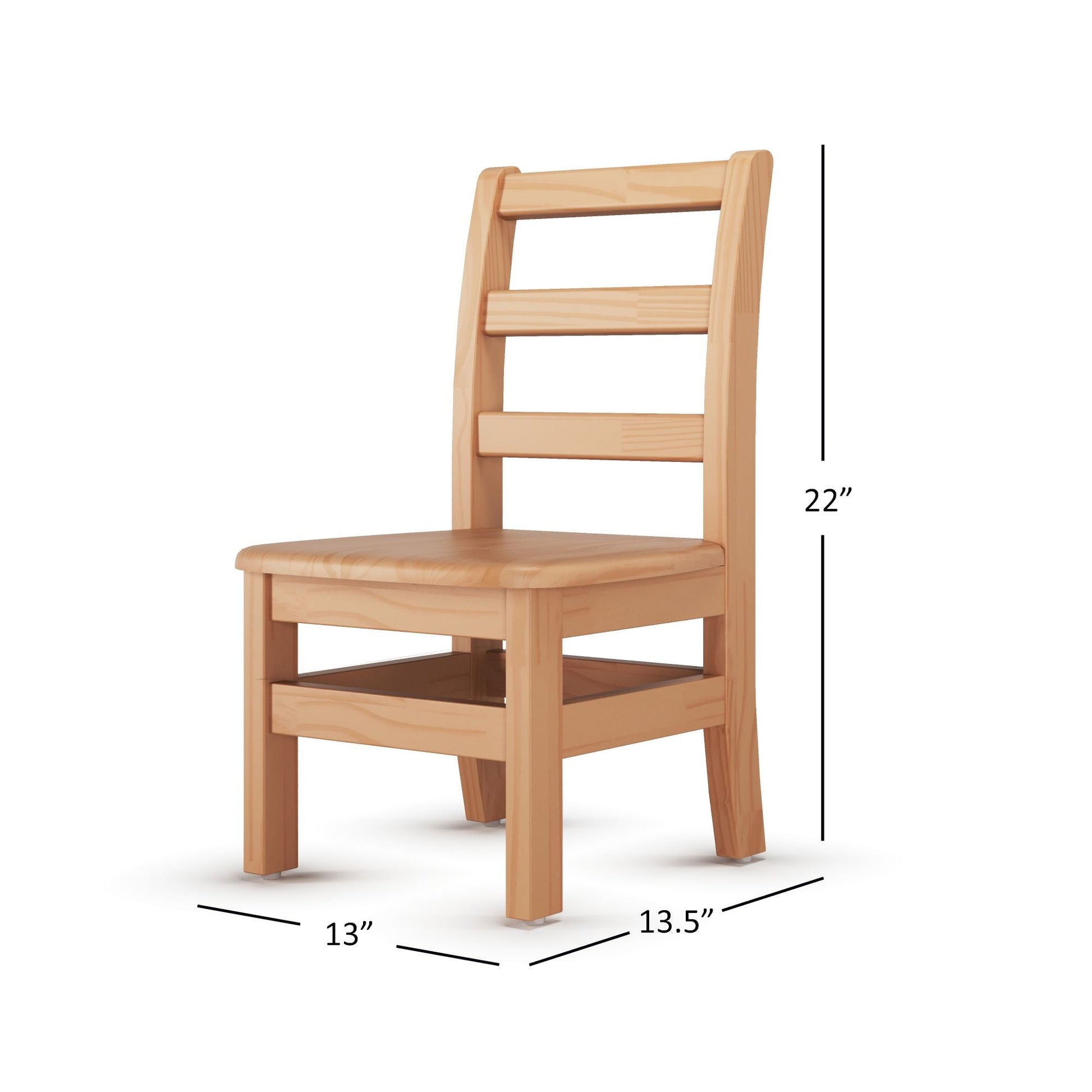 Foundations - Little Scholars Kids Wooden Chair - 10" Seat Height - Set of 2 (FOU - 5010047) - SchoolOutlet