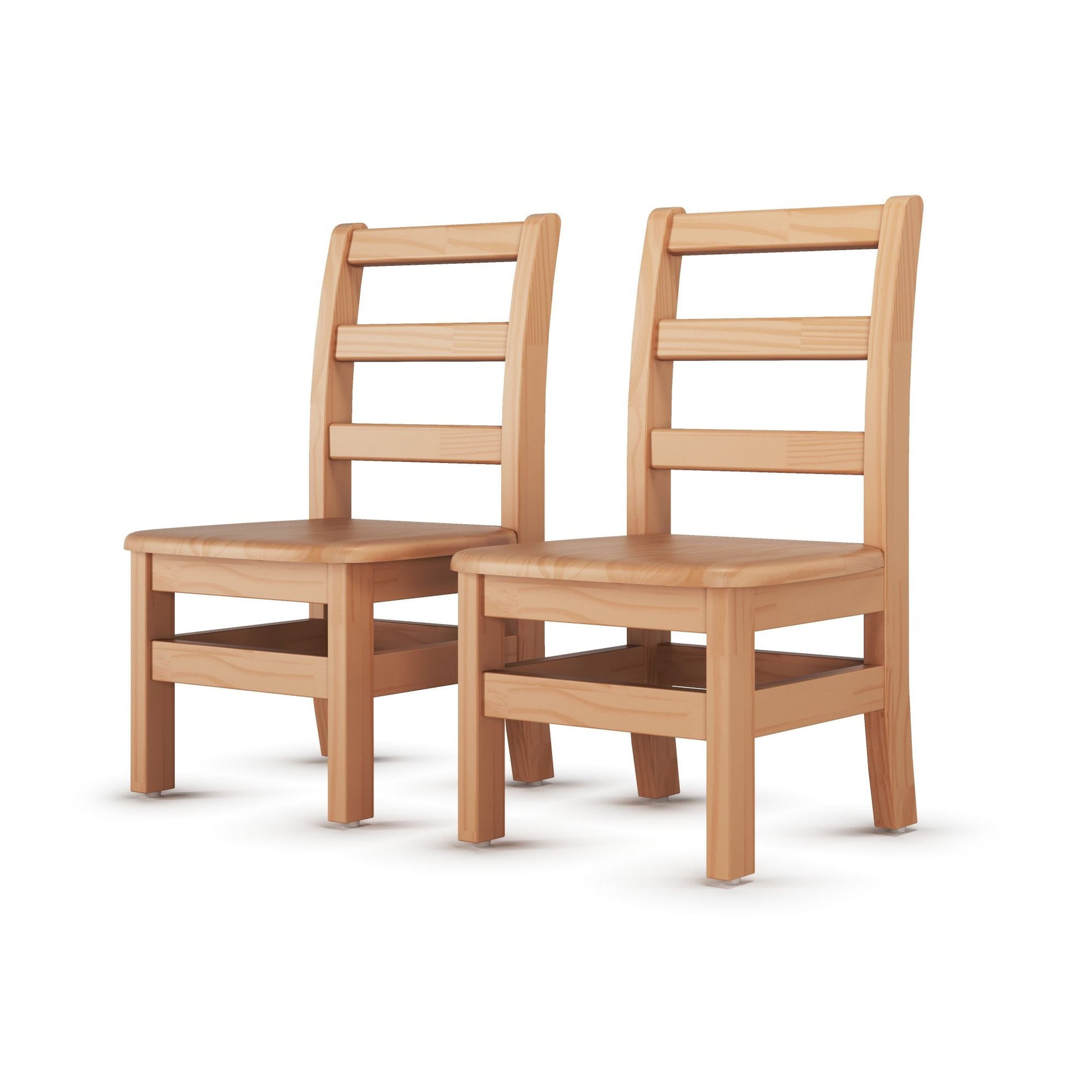 Foundations - Little Scholars Kids Wooden Chair - 10" Seat Height - Set of 2 (FOU - 5010047) - SchoolOutlet
