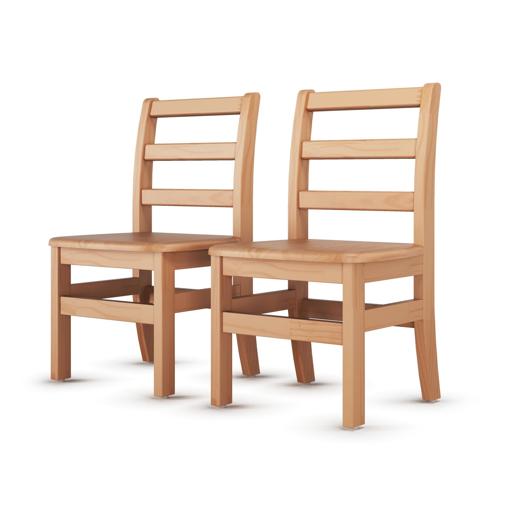 Foundations - Little Scholars Kids Wooden Chair - 12" Seat Height - Set of 2 (FOU - 5012047) - SchoolOutlet