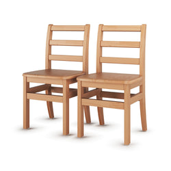 Foundations - Little Scholars Kids Wooden Chair - 14" Seat Height - Set of 2 (FOU-5014047)