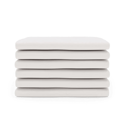 Foundations SafeFit Envelope Sheets for Travel Yard Mattress, Microfiber, 38"L x 25.5"W, Pack of 6 (FOU-6552016)