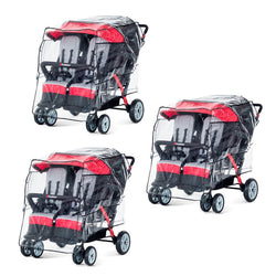 Foundations - Rain Cover 3 Pack for Quad Strollers (FOU-8042196)