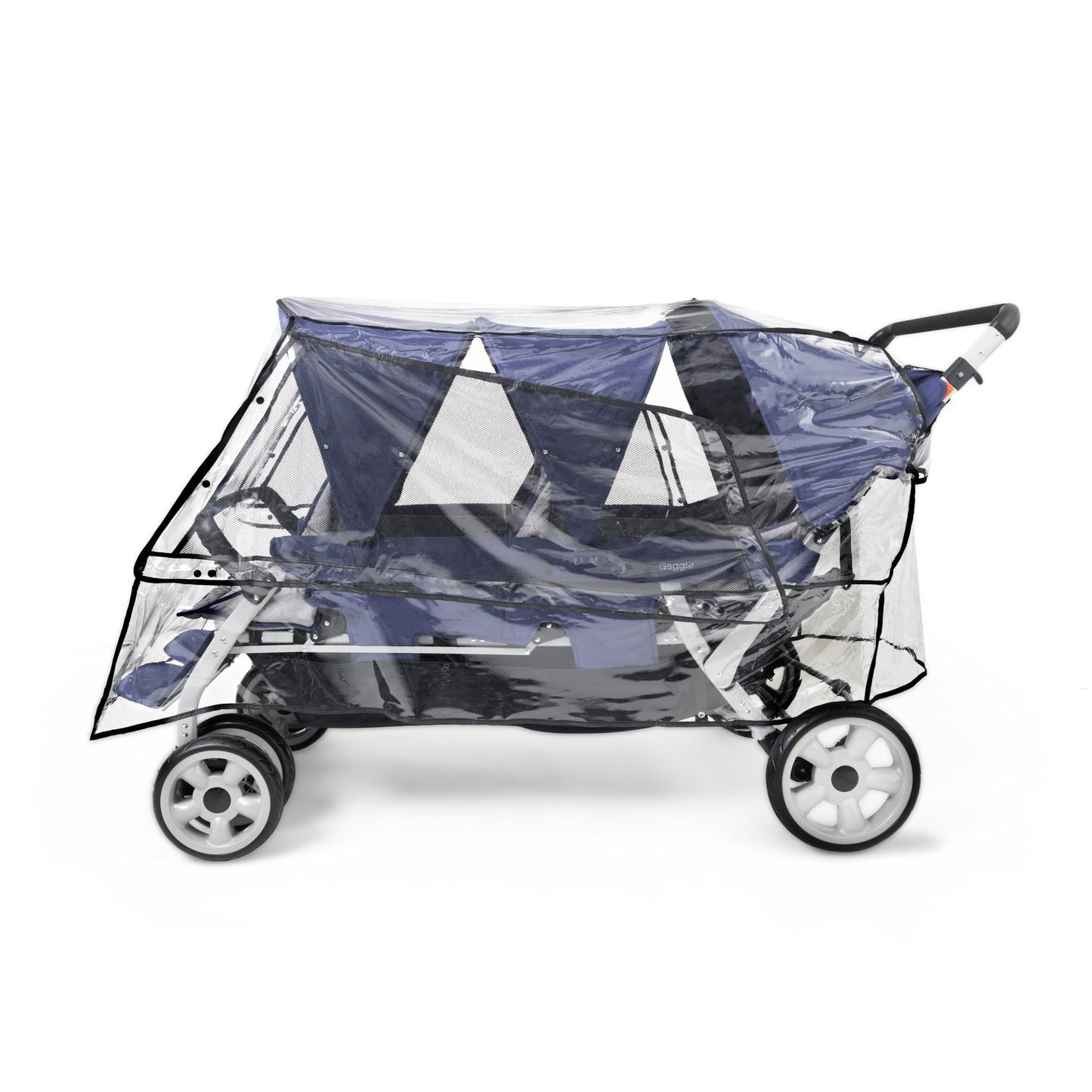 Foundations Jamboree and LX6 6 Passenger Stroller Rain Cover Clear 33.5"W x 69"D x 35.5"H (FOU - 8061196) - SchoolOutlet