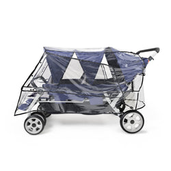 Foundations Jamboree and LX6 6 Passenger Stroller Rain Cover Clear 33.5"W x 69"D x 35.5"H (FOU-8061196)