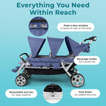 Foundations Jamboree 6 Seat Multi - Child Stroller 33