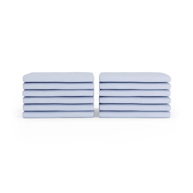 Foundations CozyFit Cot Sheets, Toddler Size, 12-Pack, 40"L x 22"W (FOU-CS-TS-XX-12) - SchoolOutlet
