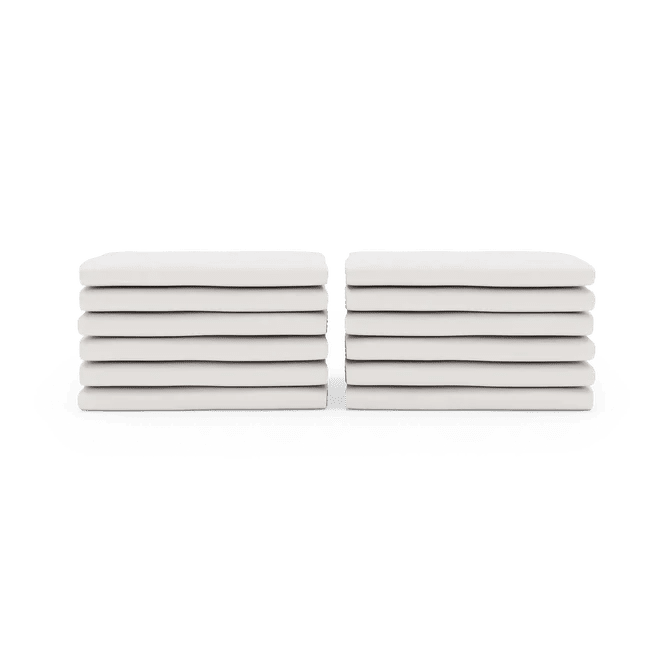 Foundations SafeFit Elastic Fitted Safety Sheets - Full-Size Cribs - Pack Of 12 - SchoolOutlet