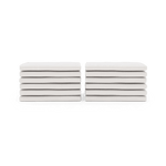 Foundations SafeFit Elastic Fitted Safety Sheets - Full-Size Cribs - Pack Of 12 - SchoolOutlet