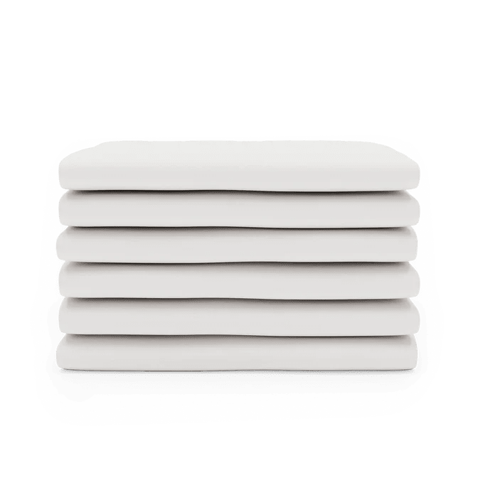 Foundations Zippered Full Enclosure Safety Sheets - Compact / Portable Size Cribs - 3" - 4" Mattress Thickness (Pack of 6) (FOU-ZS-C4-XX-06) - SchoolOutlet