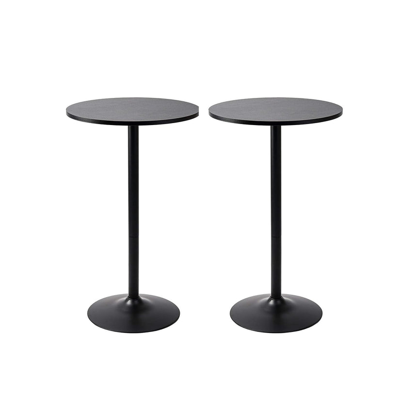 Fuerza Santina Single Round High Top Table for Bar, Pub & Bistro (Pack of 2) (FZA - 0098 - 2) - SchoolOutlet