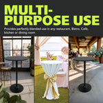 Fuerza Santina Single Round High Top Table for Bar, Pub & Bistro (Pack of 2) (FZA - 0098 - 2) - SchoolOutlet