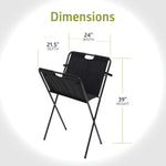 Fuerza Folding and Collapsible Canvas Print Display Art Rack, 23.6