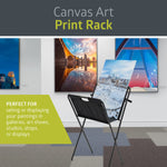 Fuerza Folding and Collapsible Canvas Print Display Art Rack, 23.6