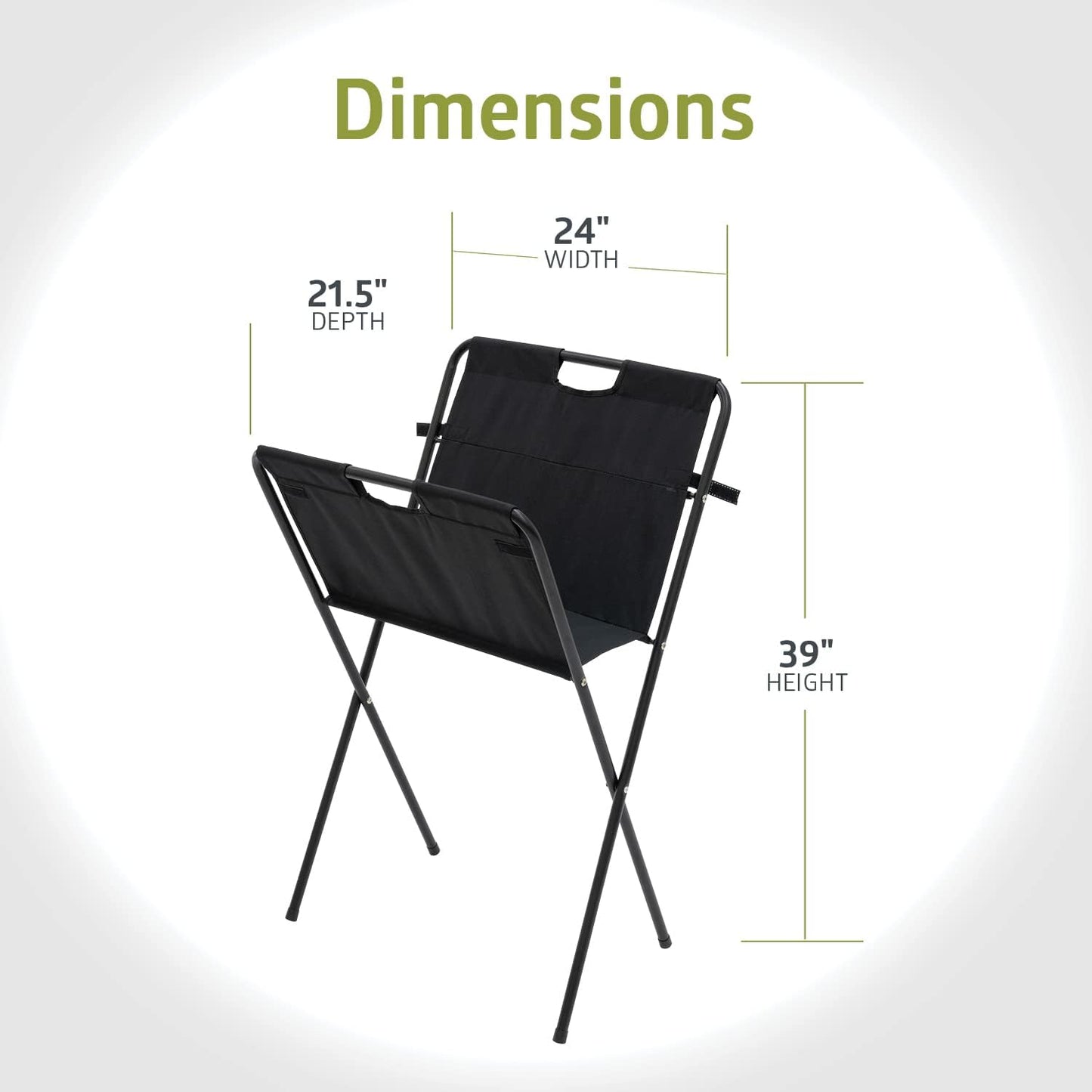 Fuerza Folding and Collapsible Canvas Print Display Rack and Poster Stand, Black, 2 Pack (FZA - 3291) - SchoolOutlet